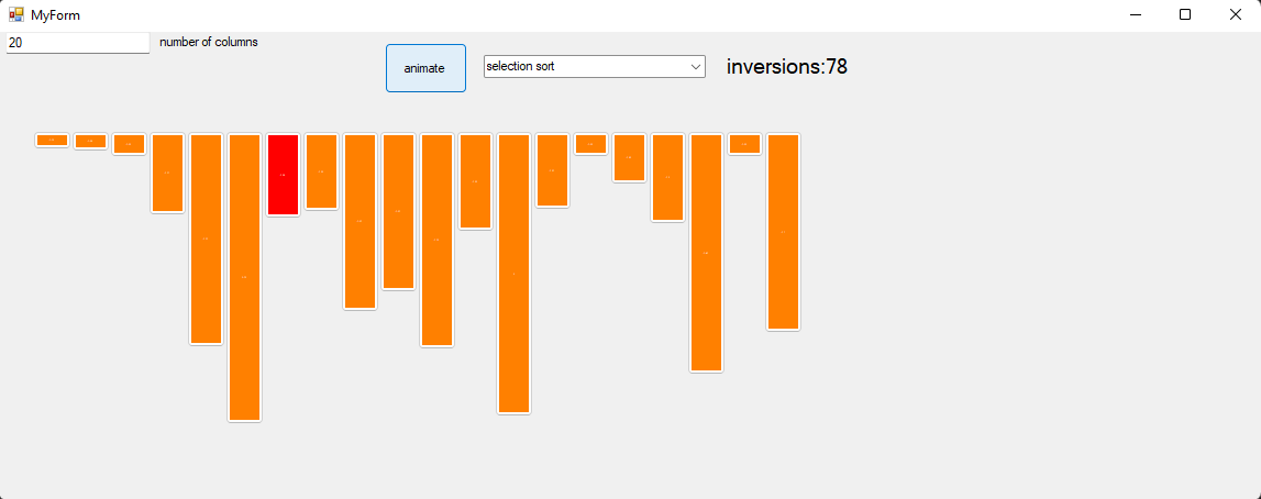 Image showcasing animated sorting simulation